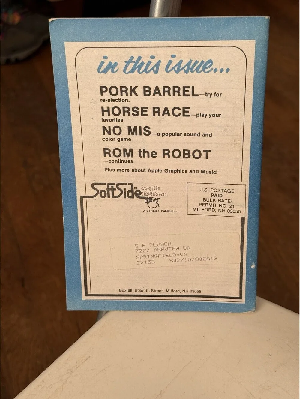 SoftSide: Apple Edition, Satisfy Your Political Ambitions